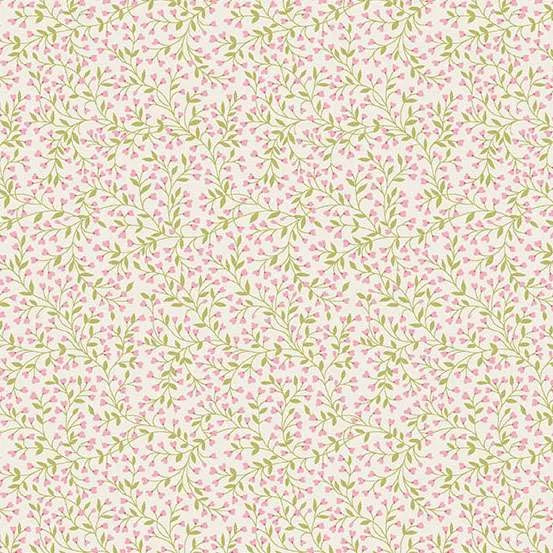 Petite Fleur By Makower UK - Vine Pink - 186-P Fat Quarter