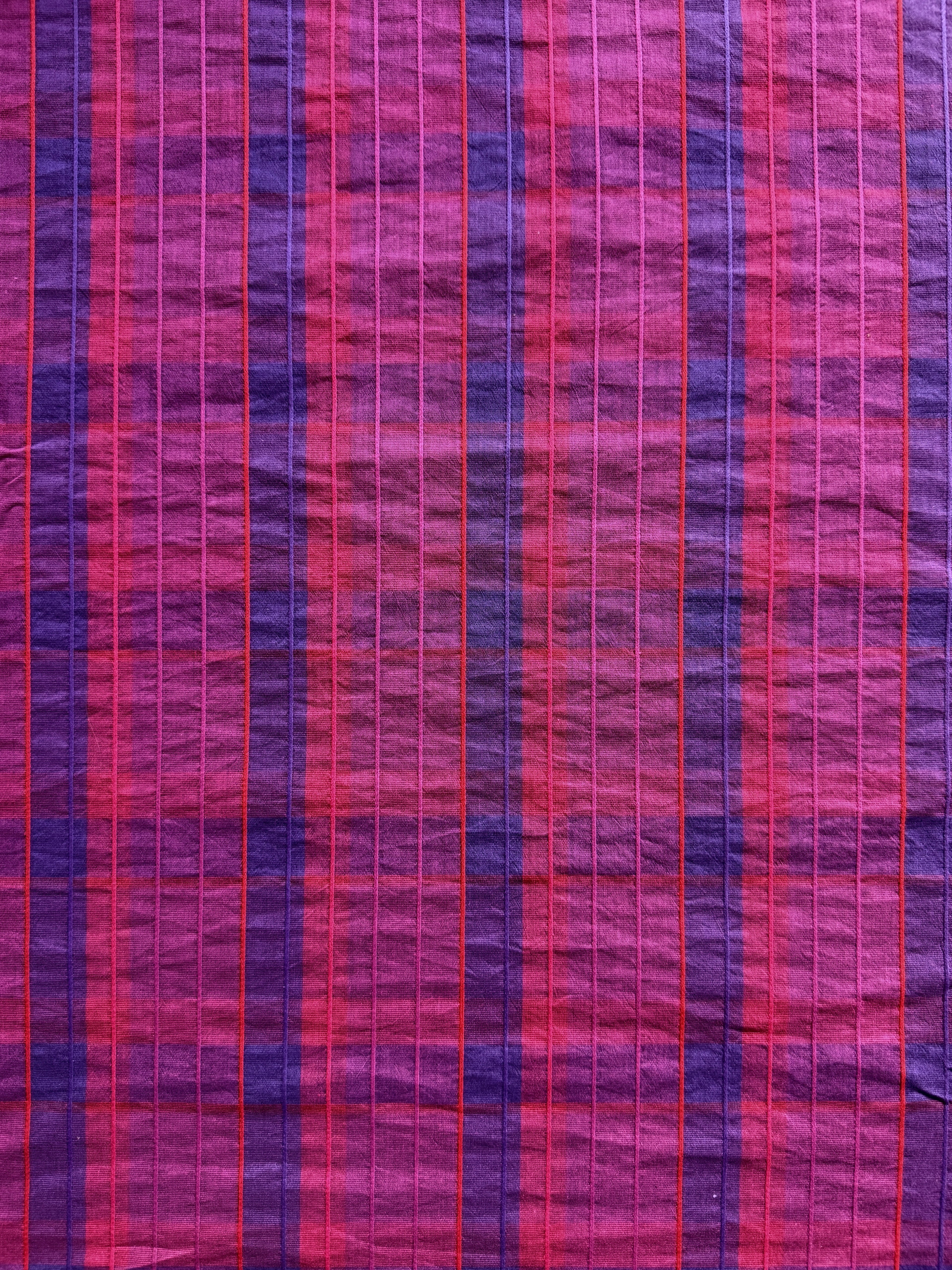 Fuchsia & Indigo Yarn Dyed Textured Check