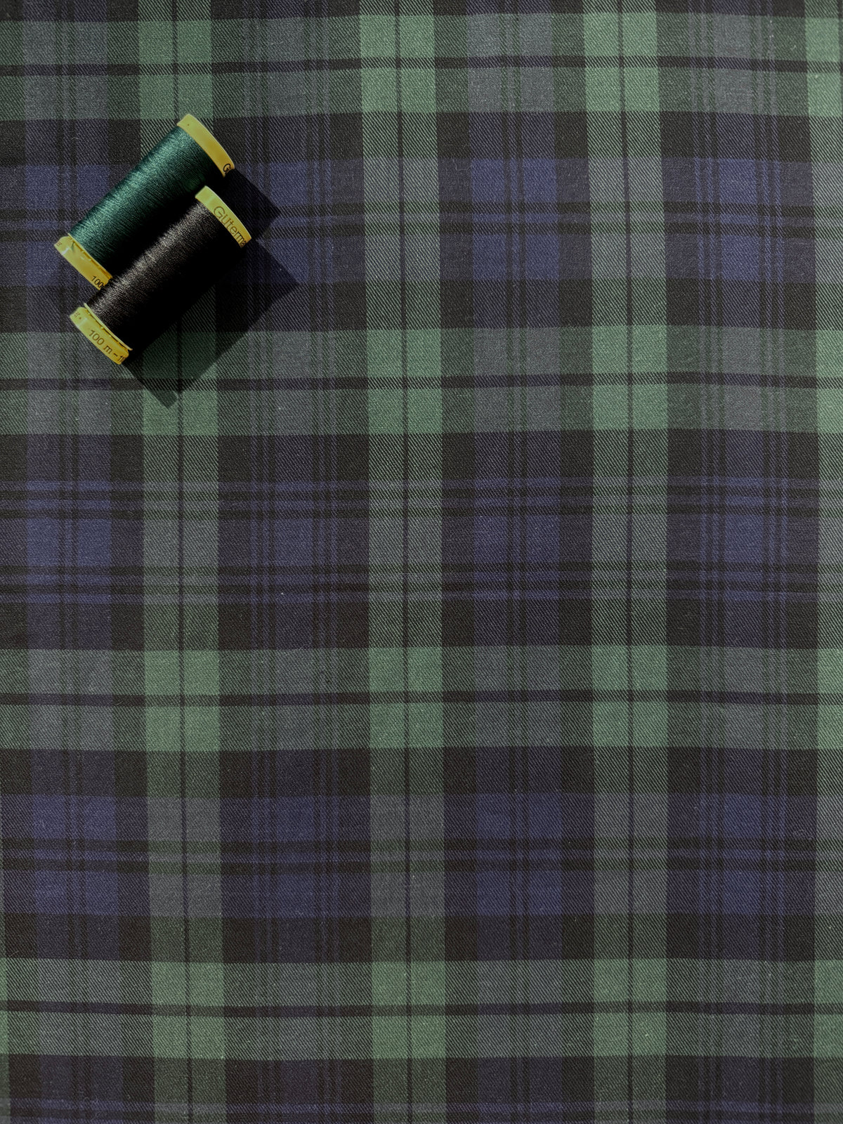 Black Watch Tartan Woven Cotton