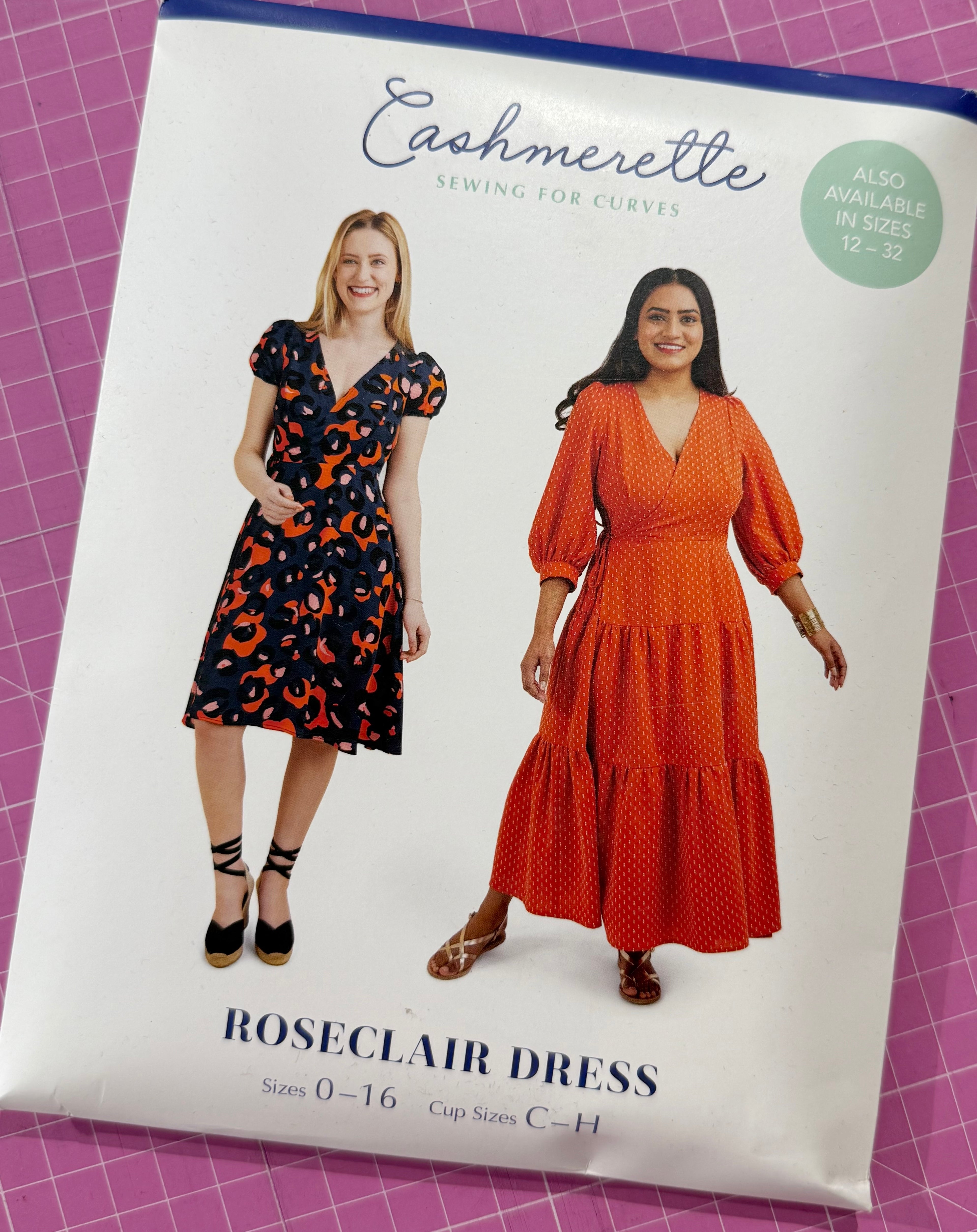 Roseclair Dress By Cashmerette Sizes 0 - 16