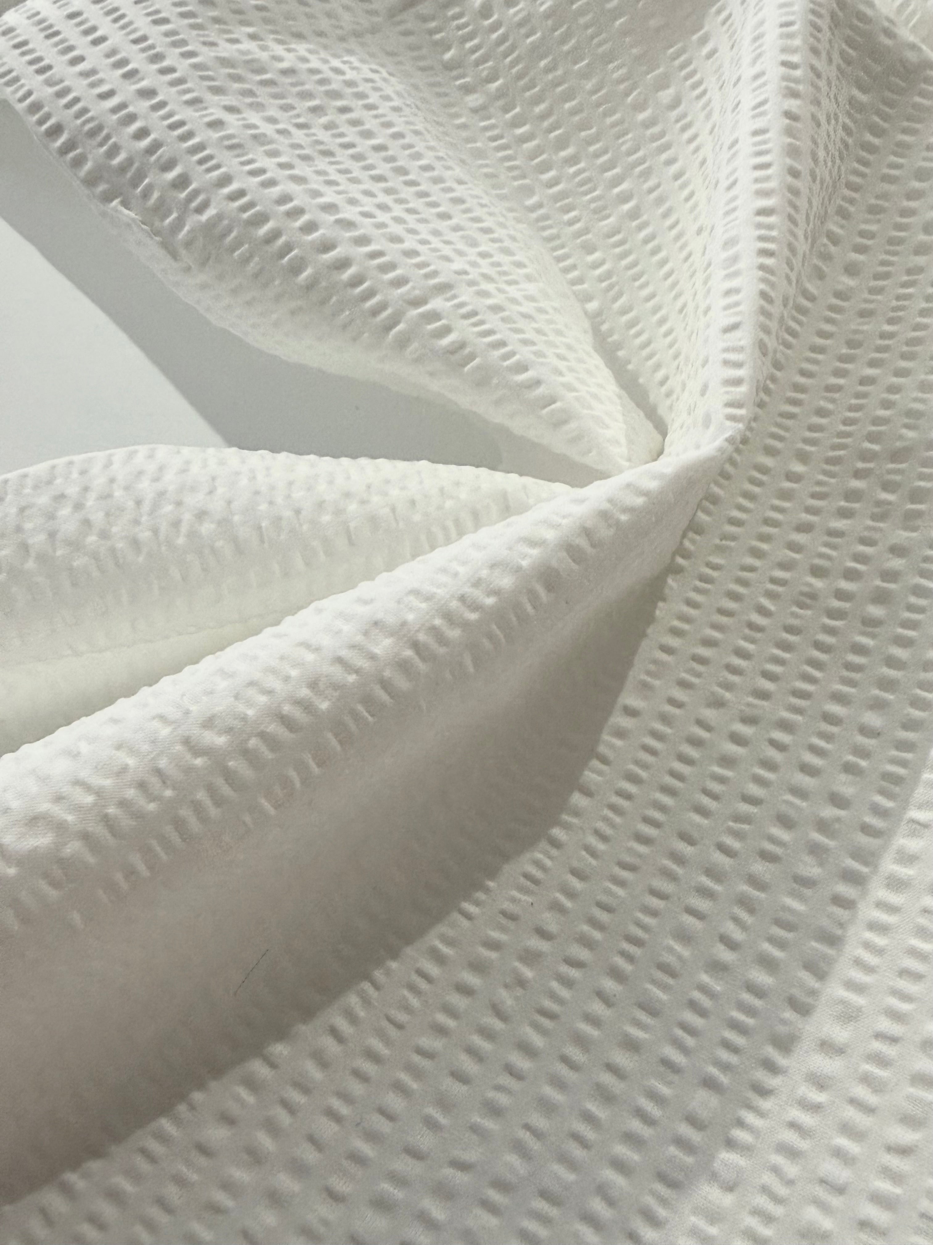 White Cotton Seersucker