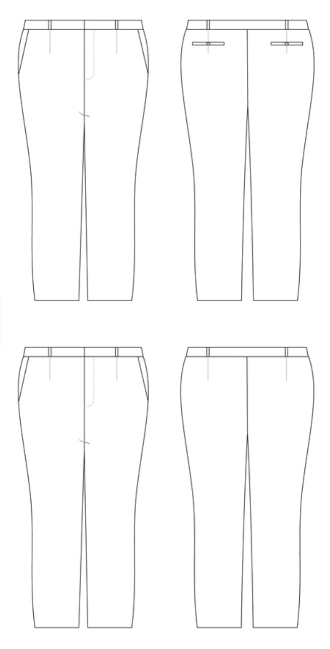 Cashmerette Meriam Trousers Sizes 12-32