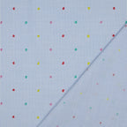 Pinstripe With Multicoloured Dobby Spot Cotton