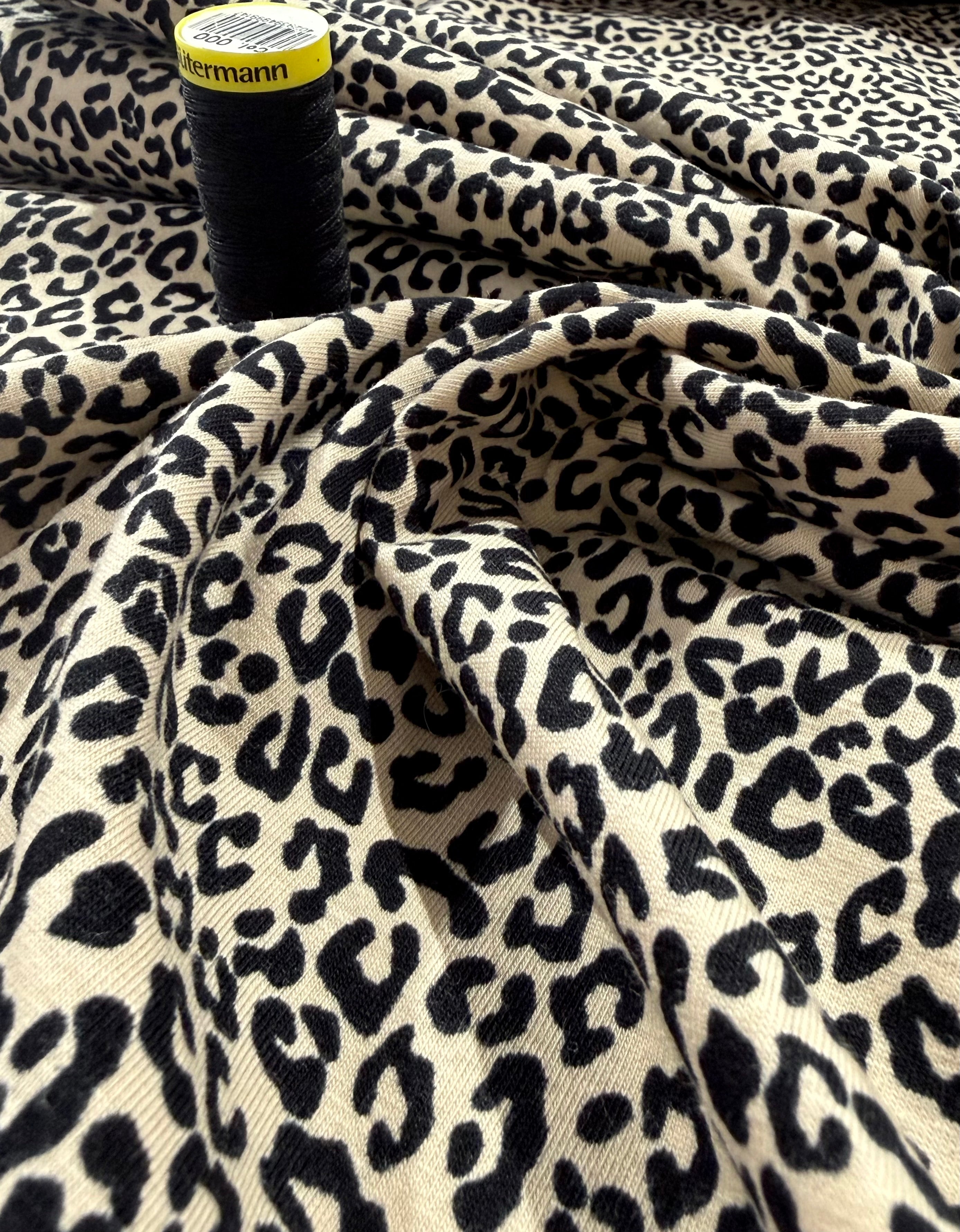 Tiny Leopard Cotton Jersey