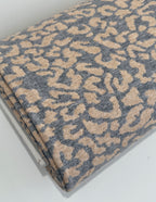 Classic Leopard Jacquard Knit -  Silver Grey