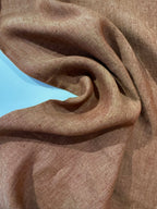 Sea-Drift Laundered Pure Linen - Apricot Glaze