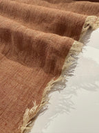 Sea-Drift Laundered Pure Linen - Apricot Glaze