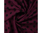 Wine Spot Viscose Twill