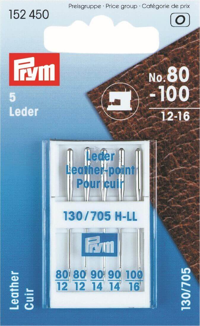 Prym 154450 Leather Sewing Machine Needles