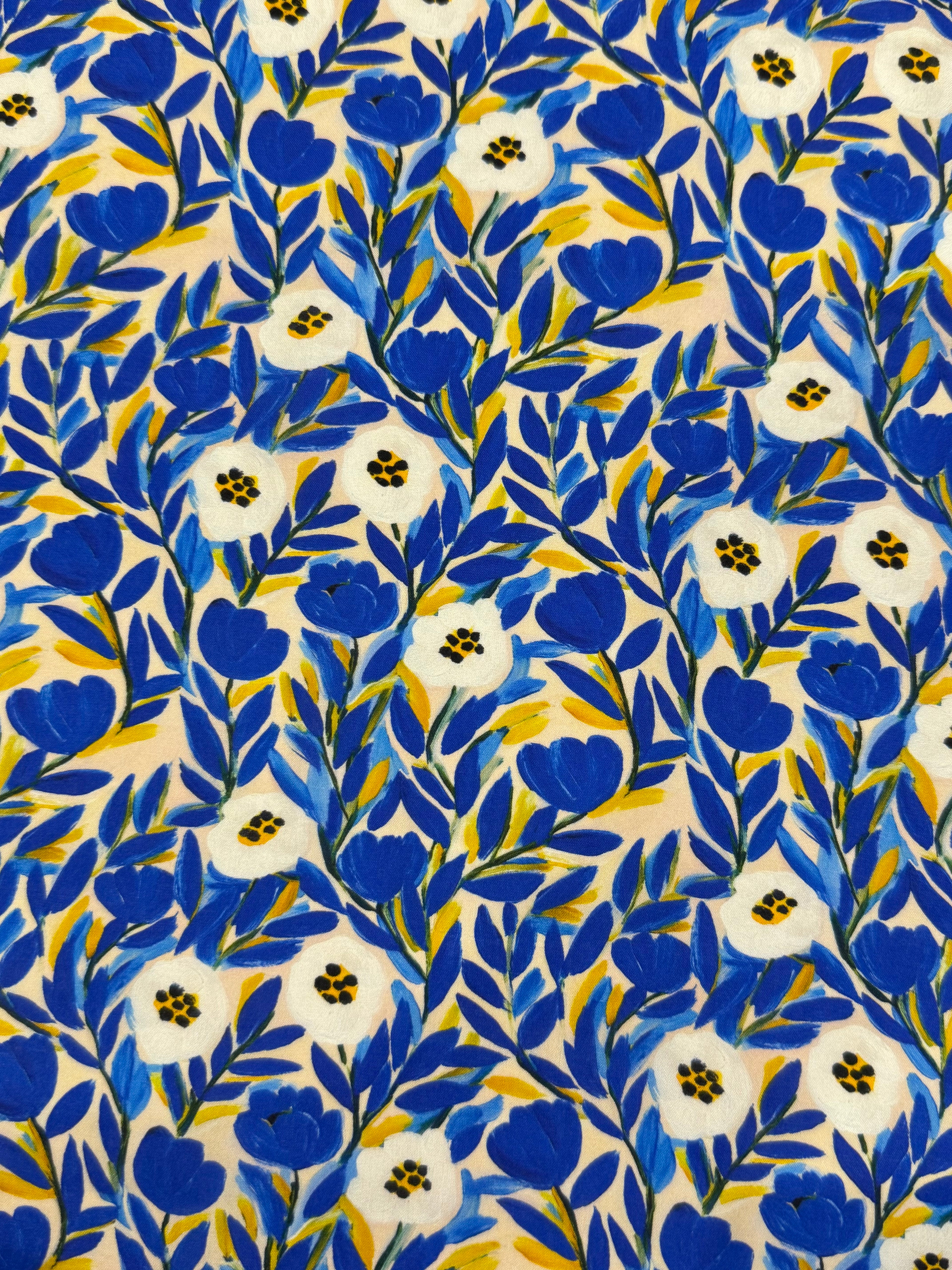 Ceramic Story Flowers Viscose Lawn