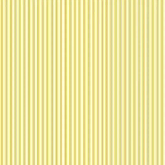 Petite Fleur By Makower UK - Pinstripe Yellow - 2088-Y Fat Quarter