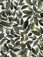 Painterly Leaf Viscose Blend