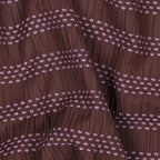 Stitched Stripe Cotton - Brown