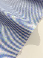 Ex Designer Deadstock Stripe Cotton - Pale Blue
