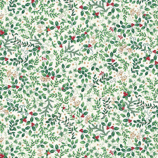 Evergreen Green MU234Q - Country Christmas By Makower UK