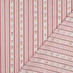 Birdie Stripe Flower Cotton Poplin