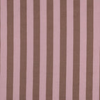 Light Pink And Brown Cotton Yarn Dyed Stripes