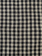 Homestead Gingham Laundered Linen - Black - By Lady McElroy