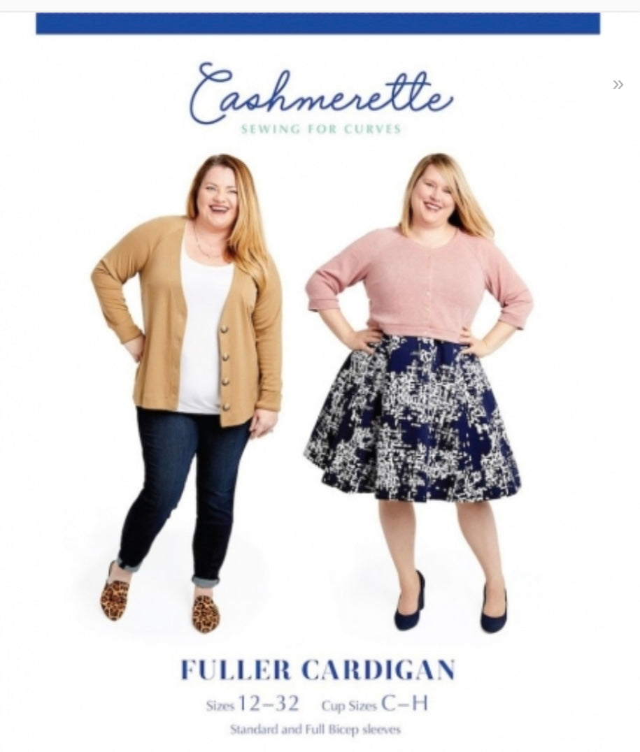 Cashmerette Fuller Cardigan Sizes 12-32