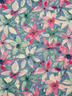 Water Lillies Viscose Linen Blend