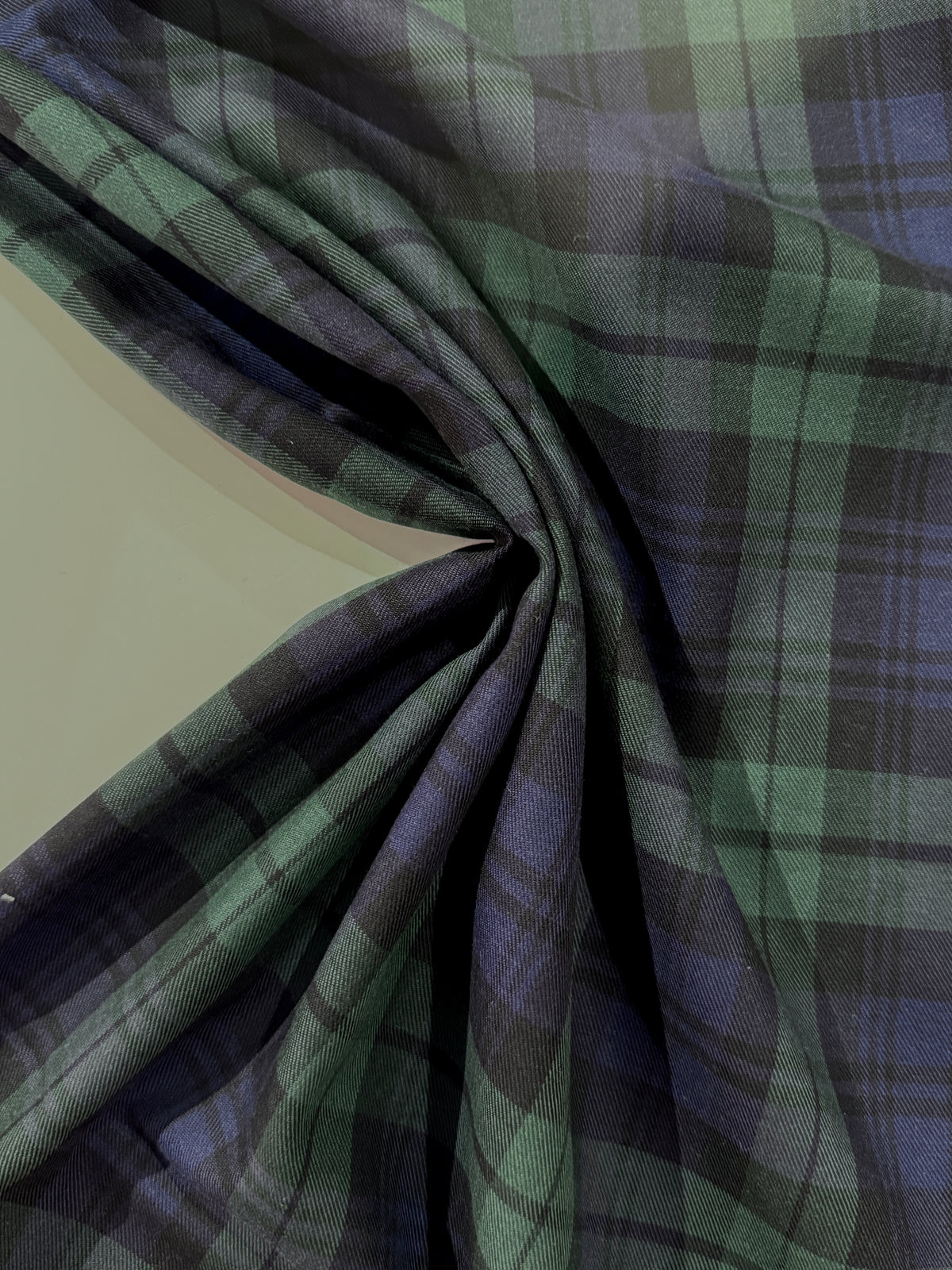 Black Watch Tartan Woven Cotton