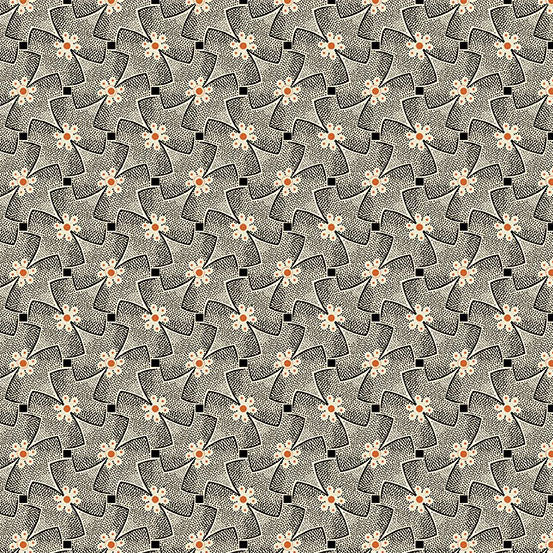 Nightfall - Whirly Gig Black A-10209-K By Andover Fabrics