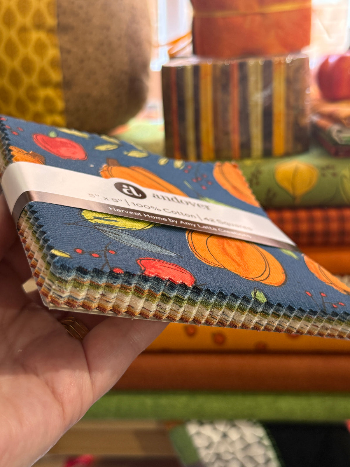 Charm Pack - 5 Inch Squares - Harvest Home By Amy Latta For Andover Fabrics