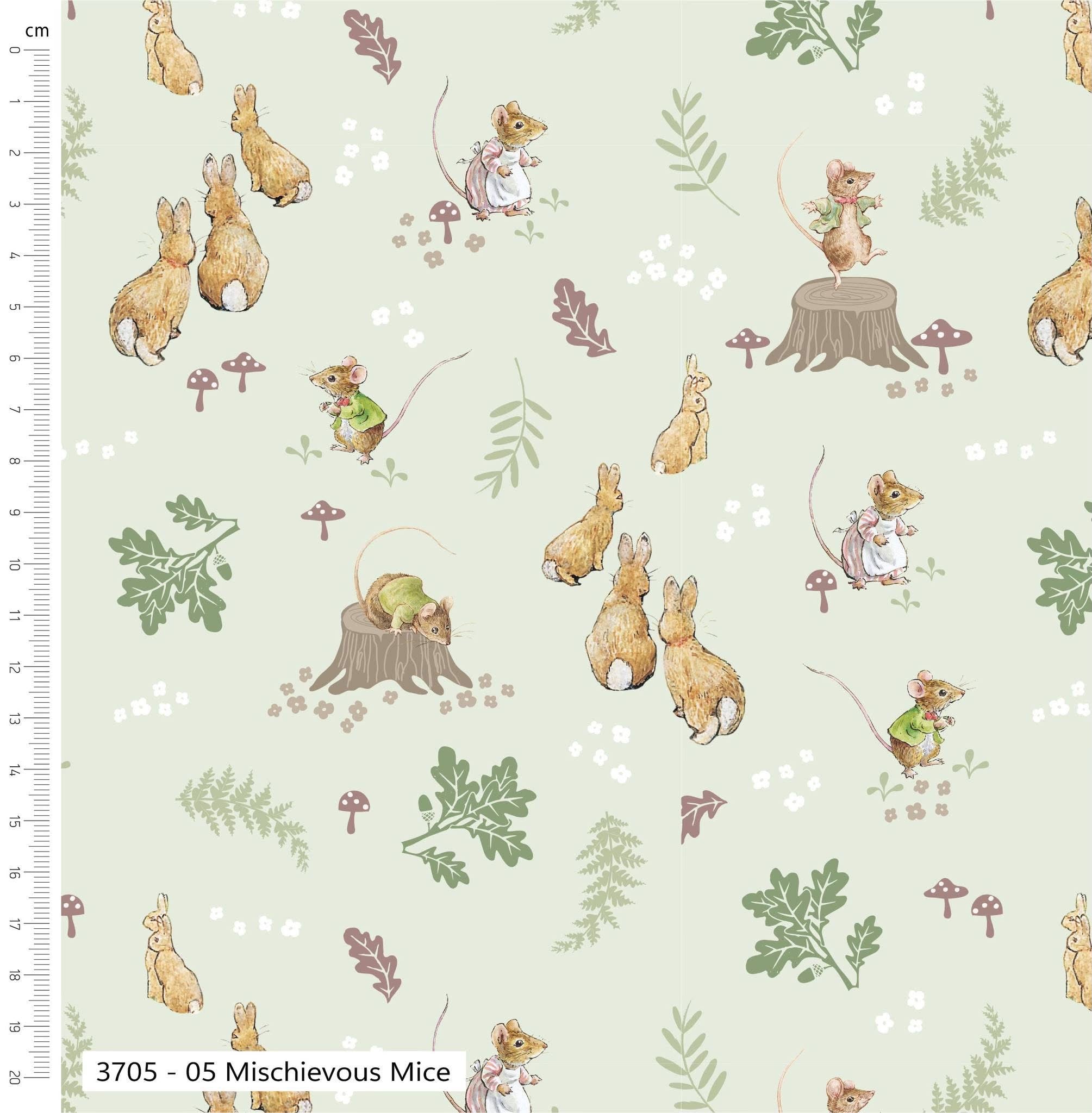 Peter Rabbit - Tales Of The Burrow - 5 Fat Quarter Bundle