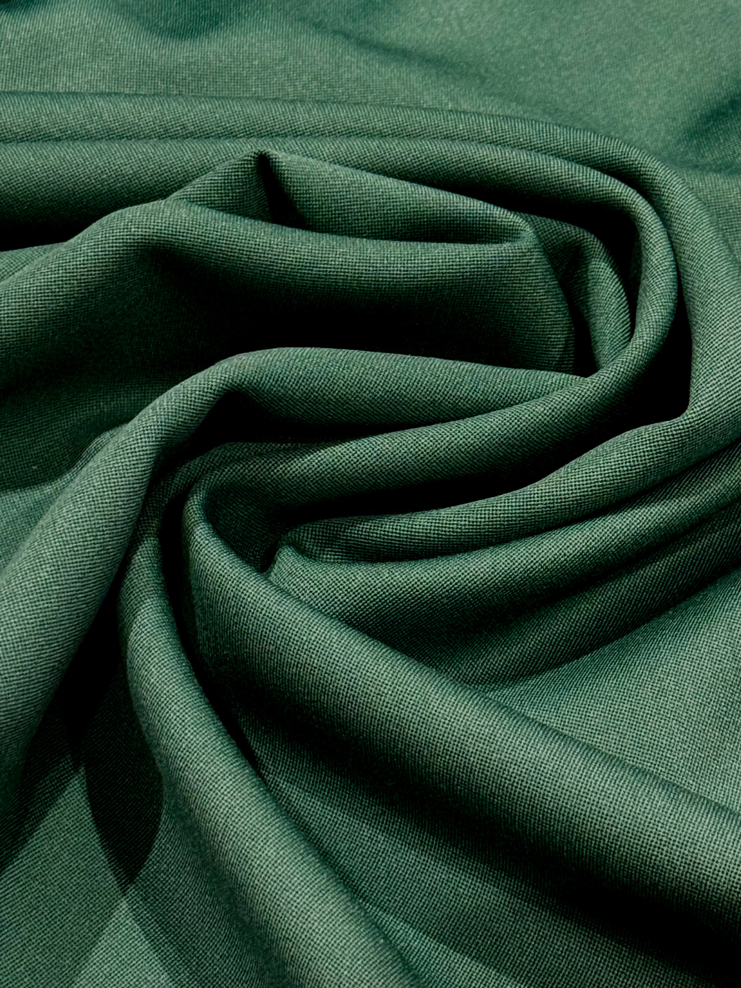 Green With Envy Deadstock 100% Worsted Wool