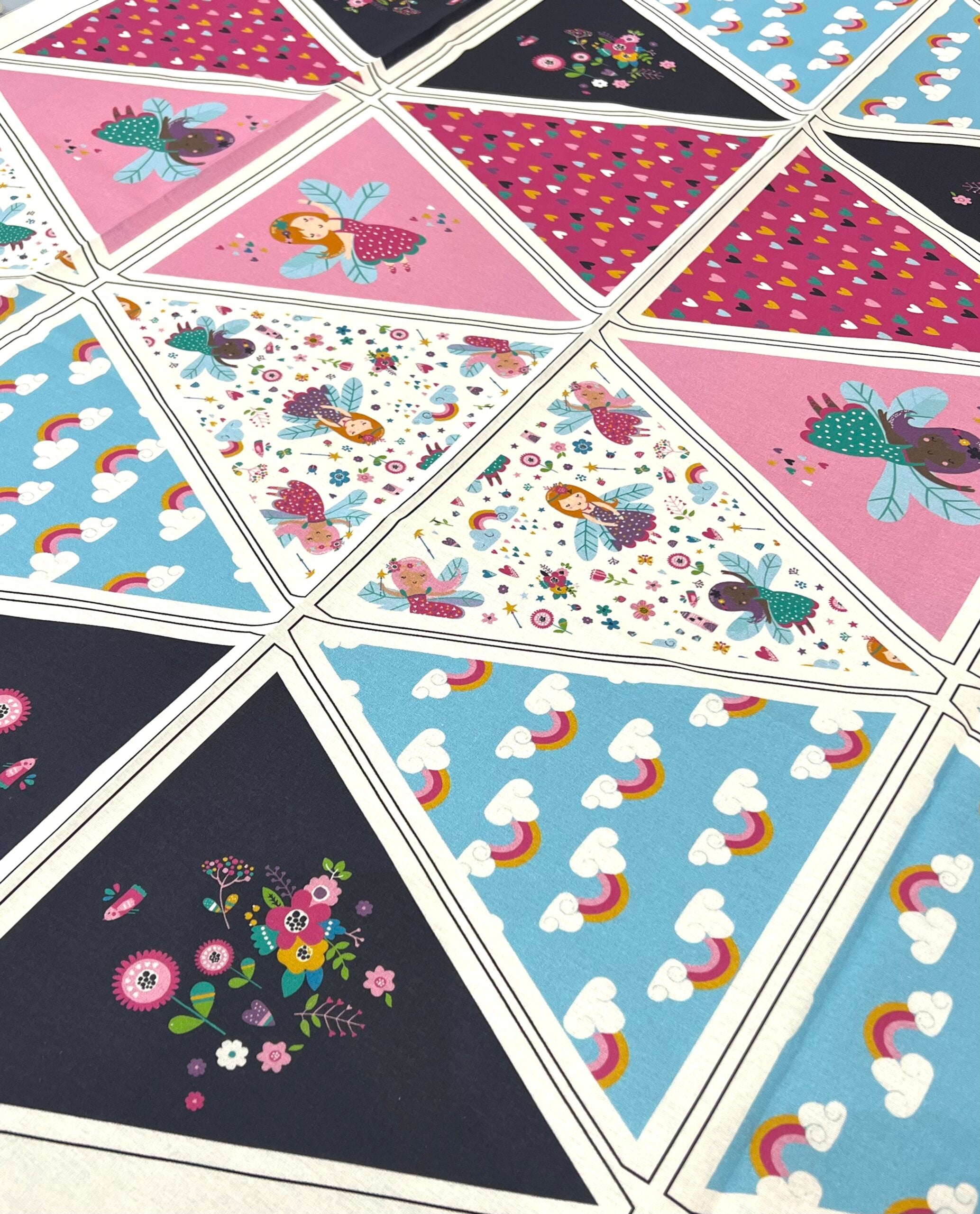 “I Do Believe In Fairies” Cotton Bunting Panel