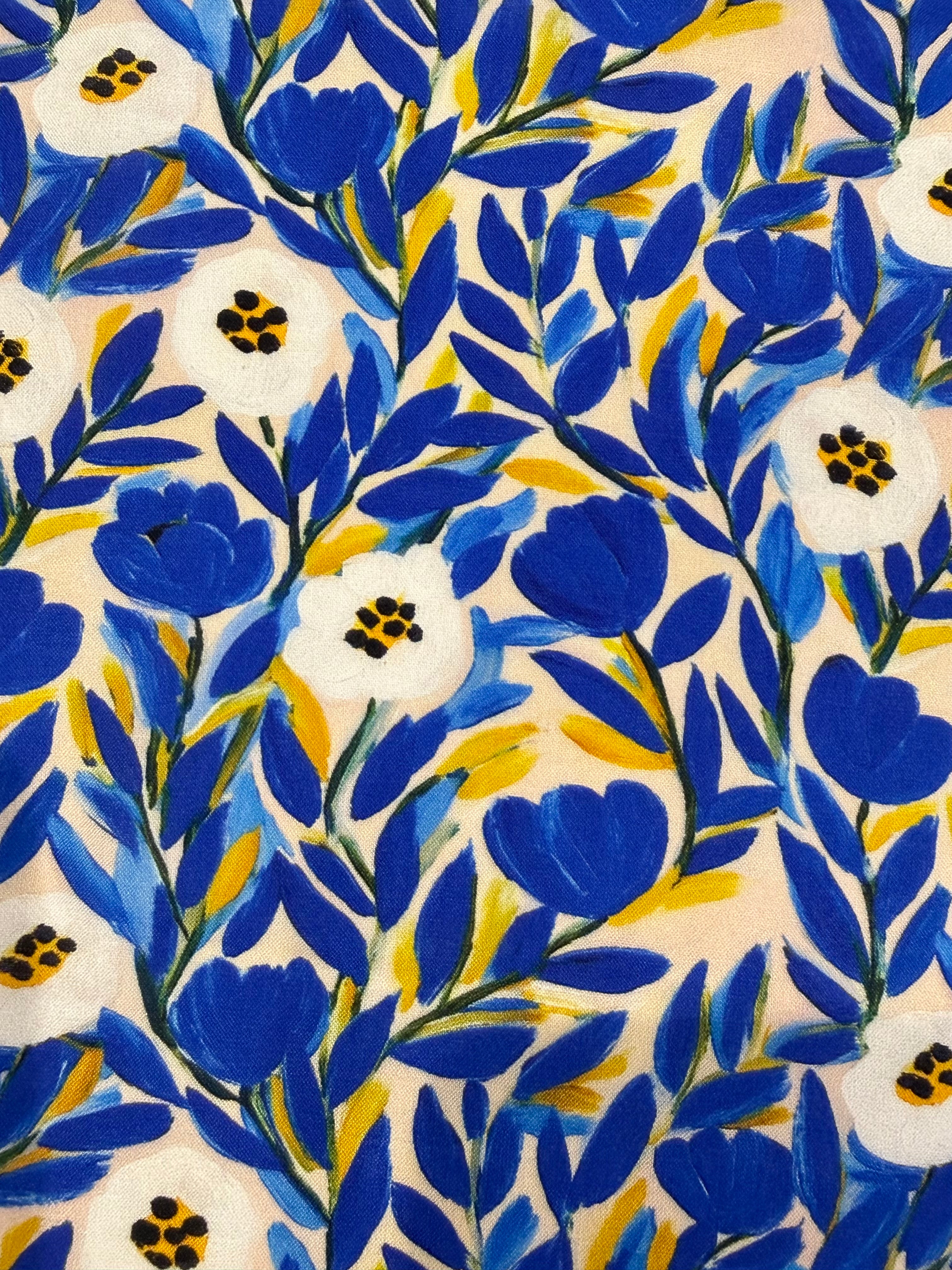 Ceramic Story Flowers Viscose Lawn