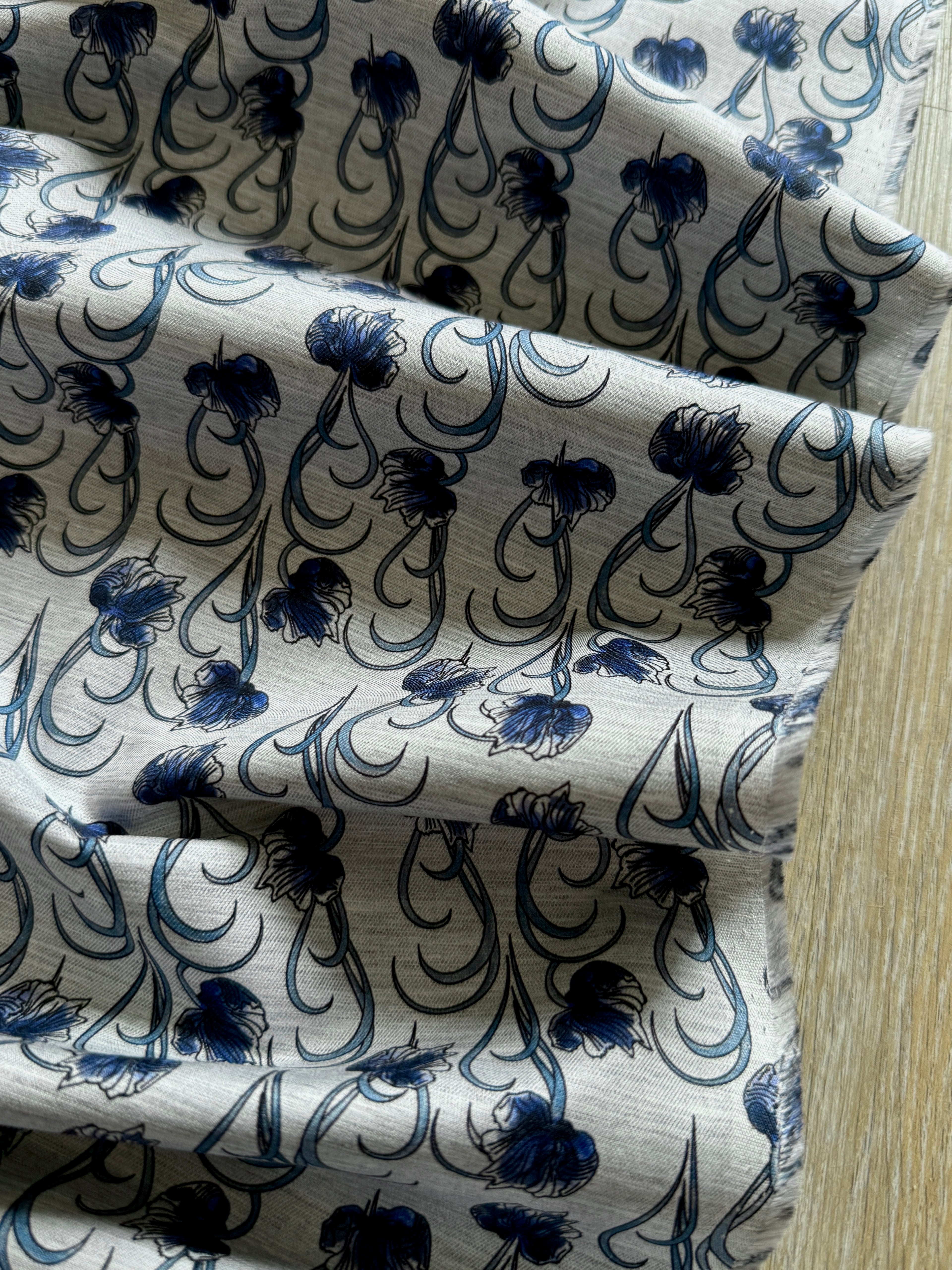 Art Nouveau Cotton Ex Designer Deadstock