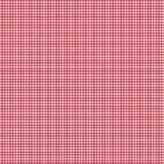 Petite Fleur By Makower UK - Gingham Pink -188-P Fat Quarter