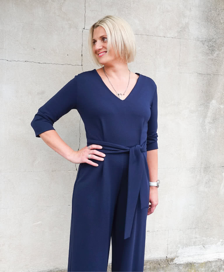 Style Arc Brice Knit Jumpsuit Pattern