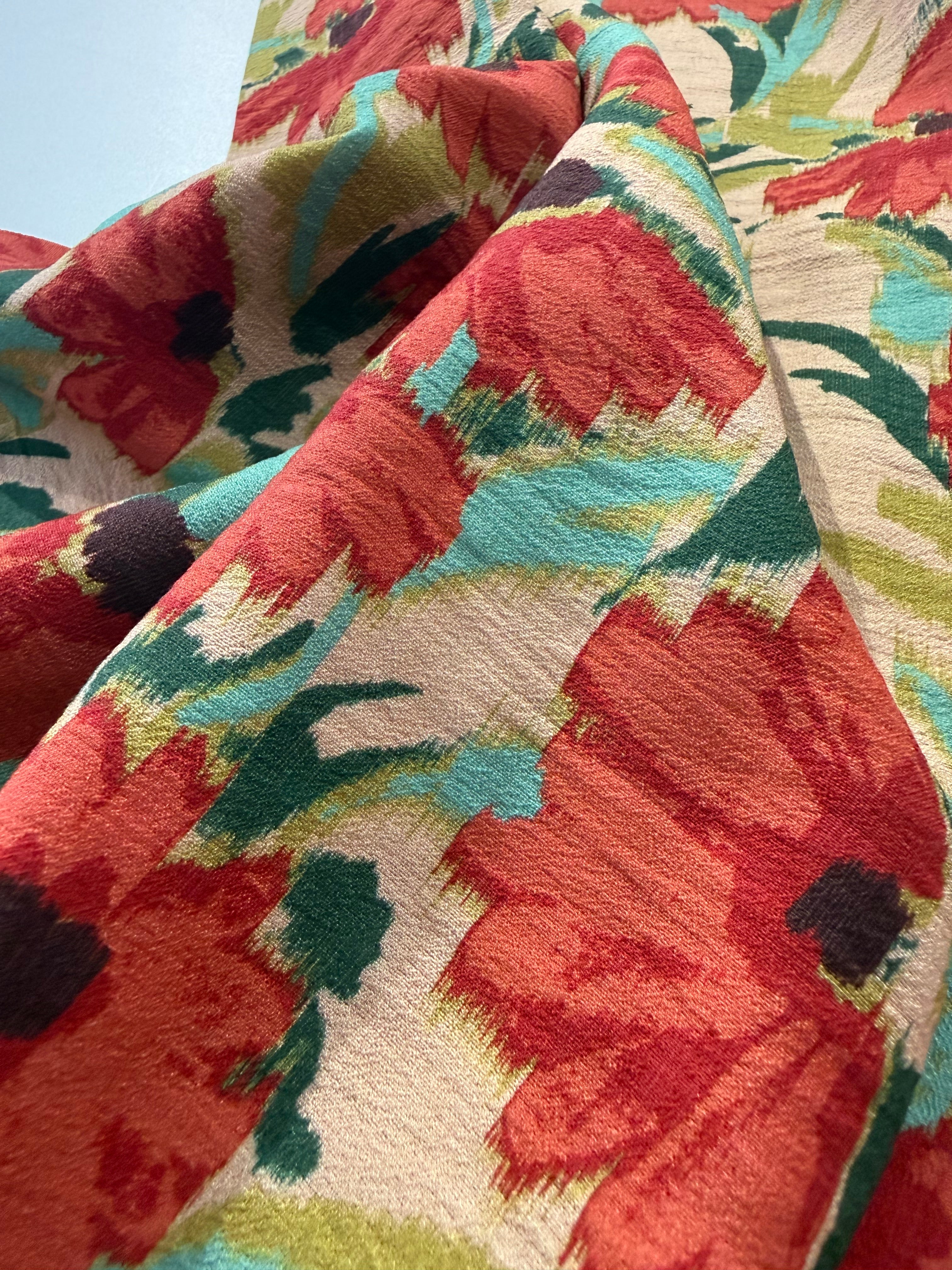 Petals In The Rain EcoVero™ Rayon/Linen Blend Crêpe By Lady McElroy