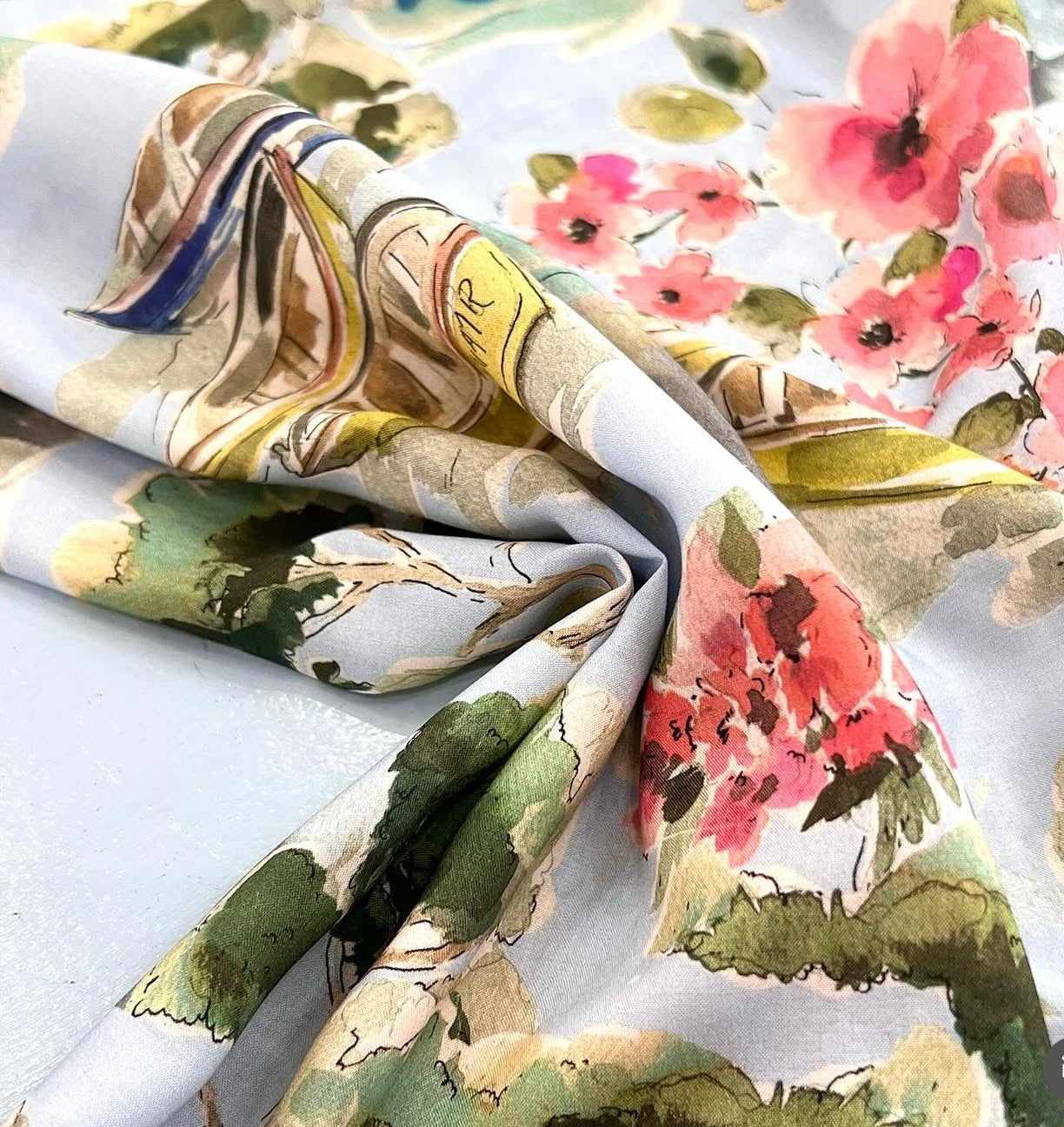 Life In Venice Cotton Marlie Lawn By Lady McElroy