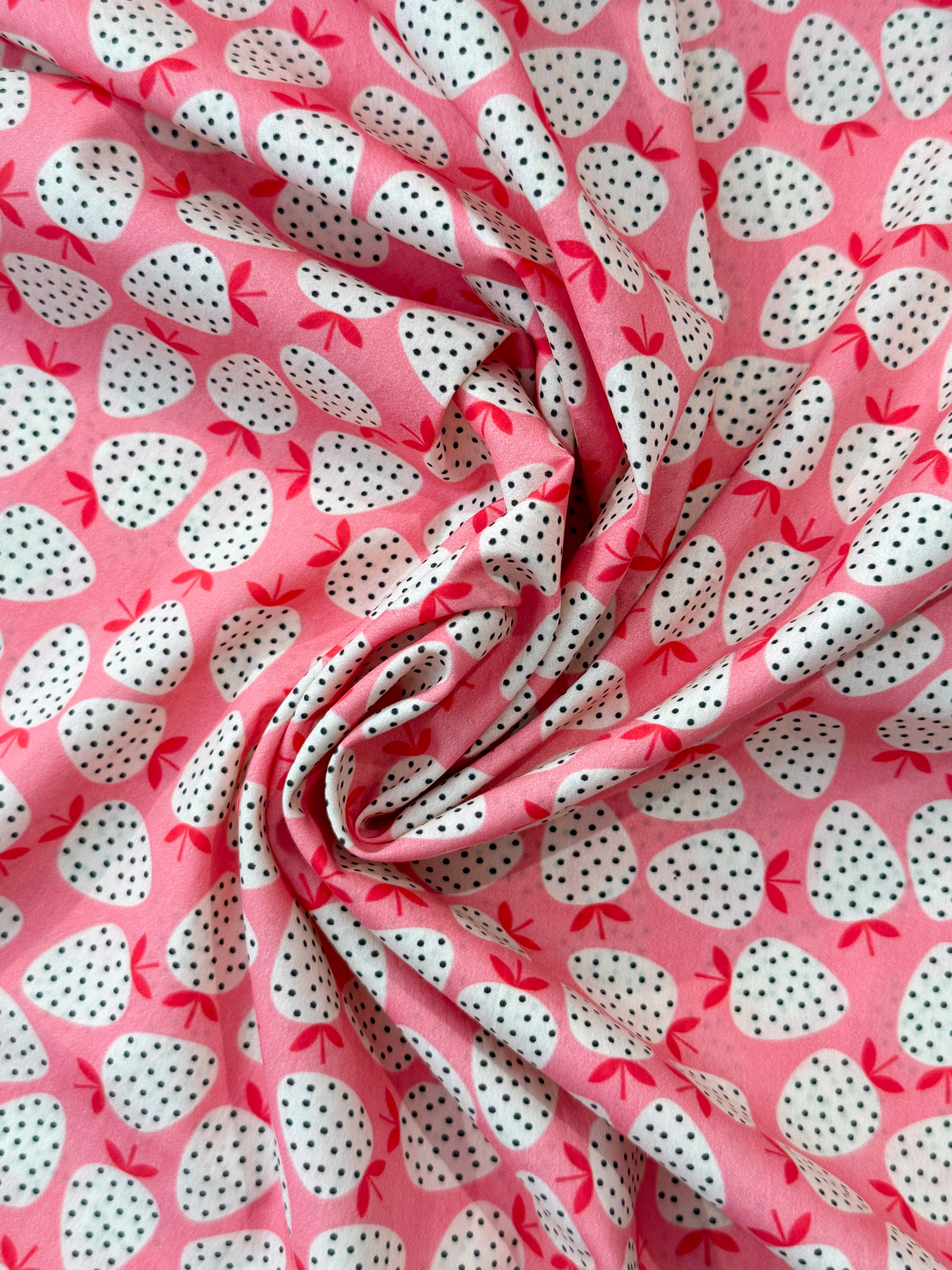 Wild Strawberry Sorbet EXCLUSIVE - PURE 100% Organic Cotton By Lady McElroy