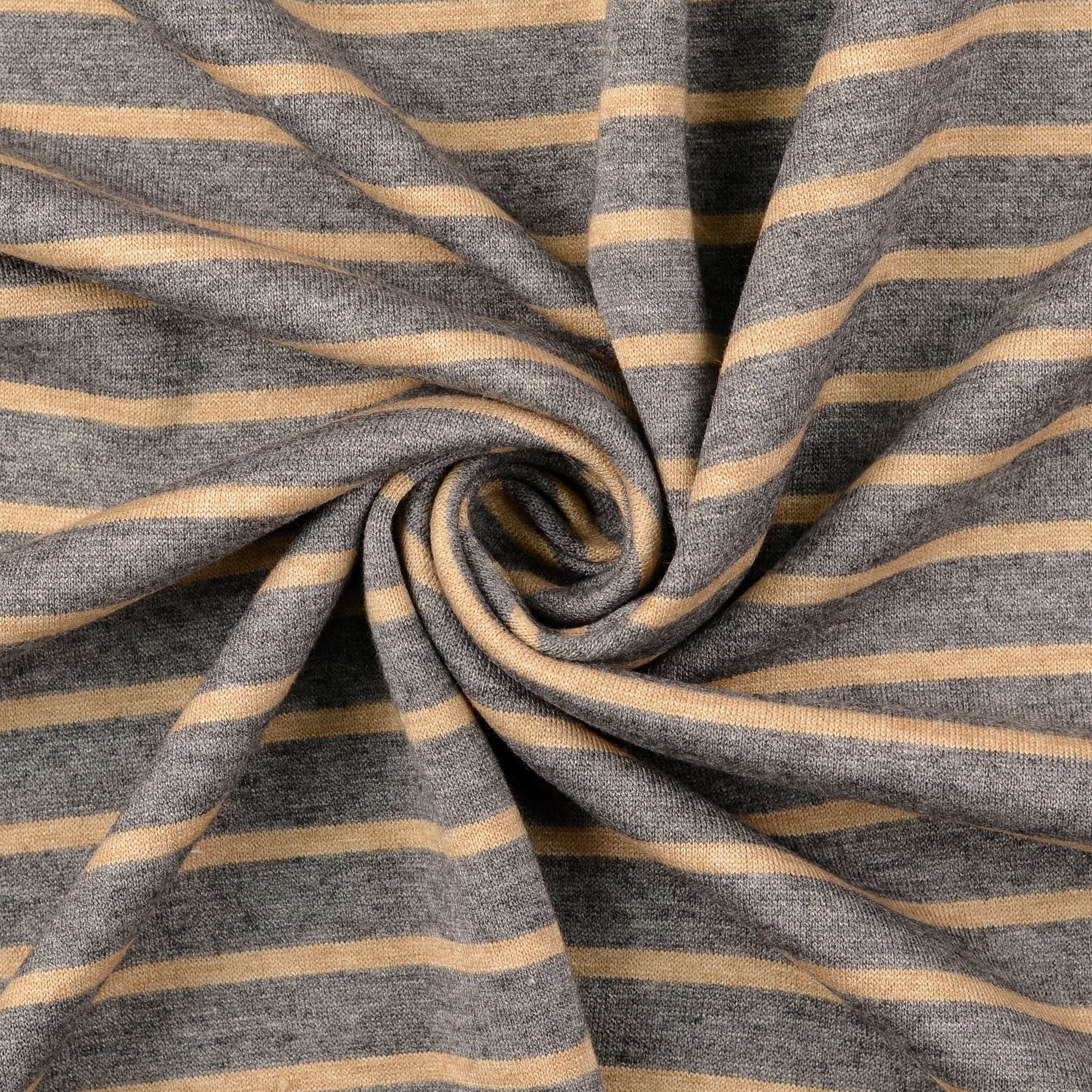 Classic Stripe Jacquard Knit -  Silver Grey