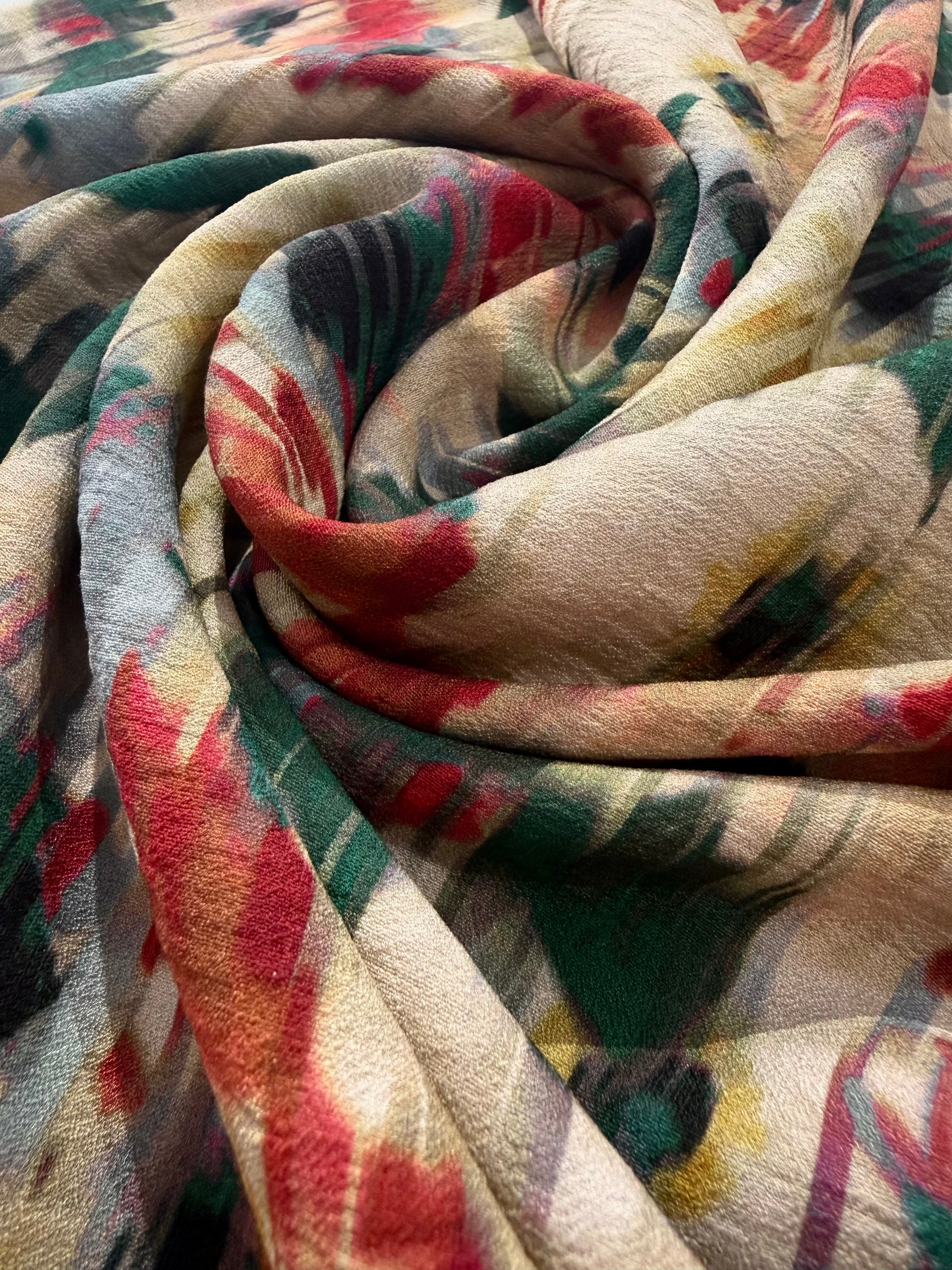 Painterly EcoVero™ Rayon/Linen Blend Crêpe By Lady McElroy