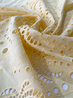 Sunshine Palm Broderie Anglaise Cotton Lawn