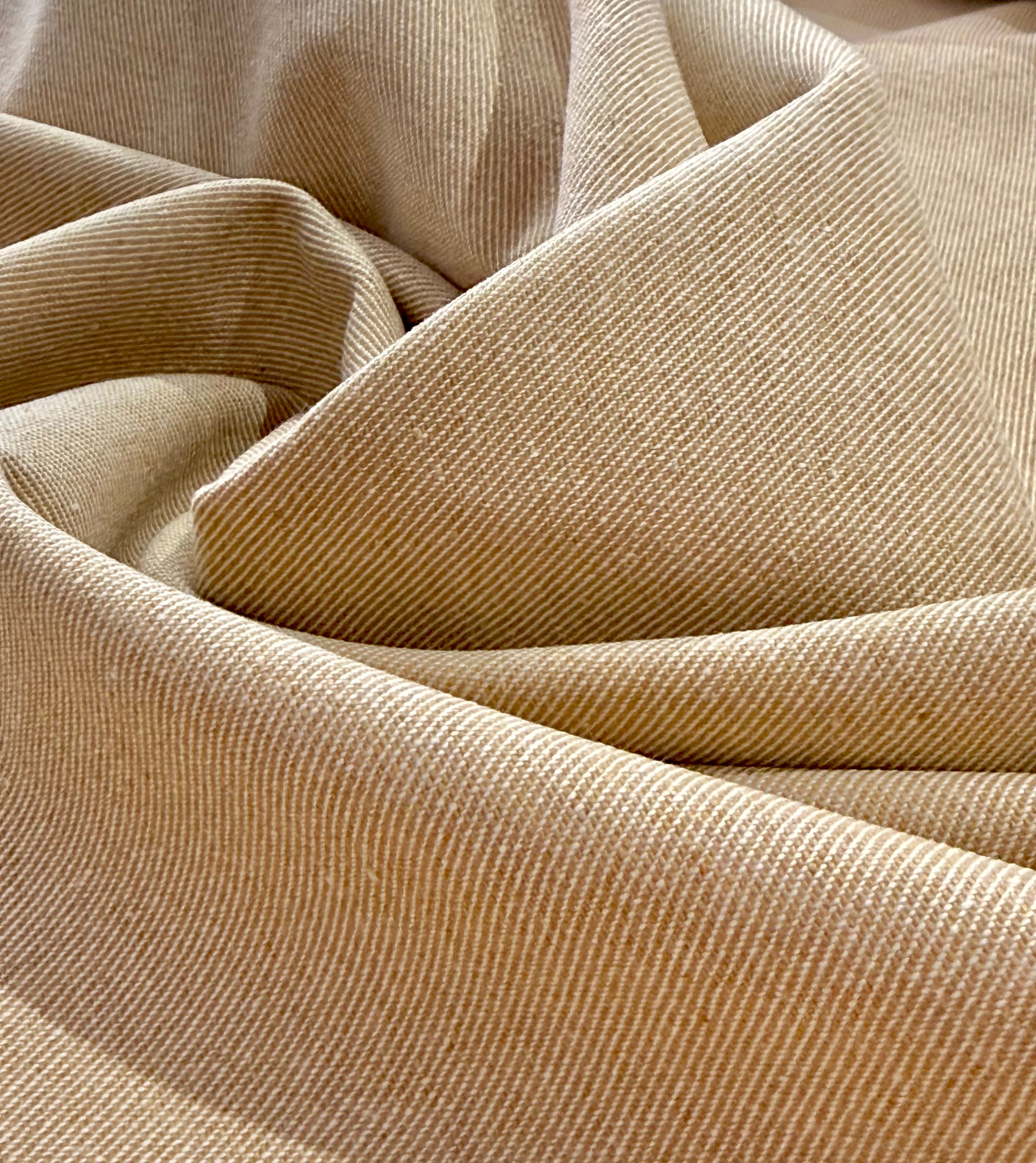 Non Stretch Pastel Denim - Sand