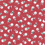 Snowman Red MU232R - Country Christmas By Makower UK