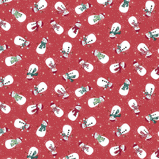 Snowman Red MU232R - Country Christmas By Makower UK