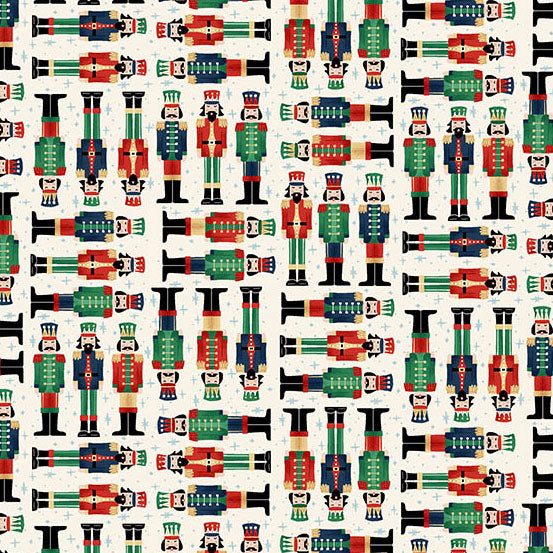 The Nutcracker - Soilders Cream MU-224-Q Individual Fat Quarter- By Makower UK
