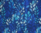 Colbalt Flowers Viscose Lawn