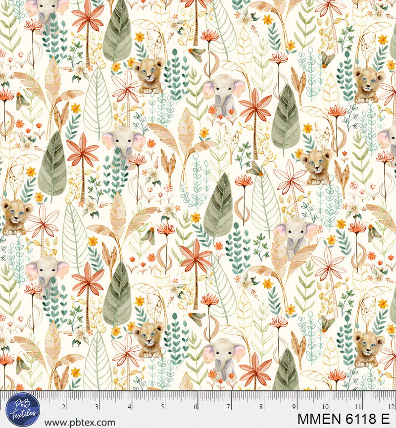 Mini Menagerie By Audrey Roberts For P&B Textiles - 6 Fat Quarter Bundle Pack