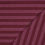 Stitched Stripe Cotton - Burgundy
