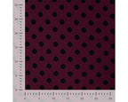 Wine Spot Viscose Twill
