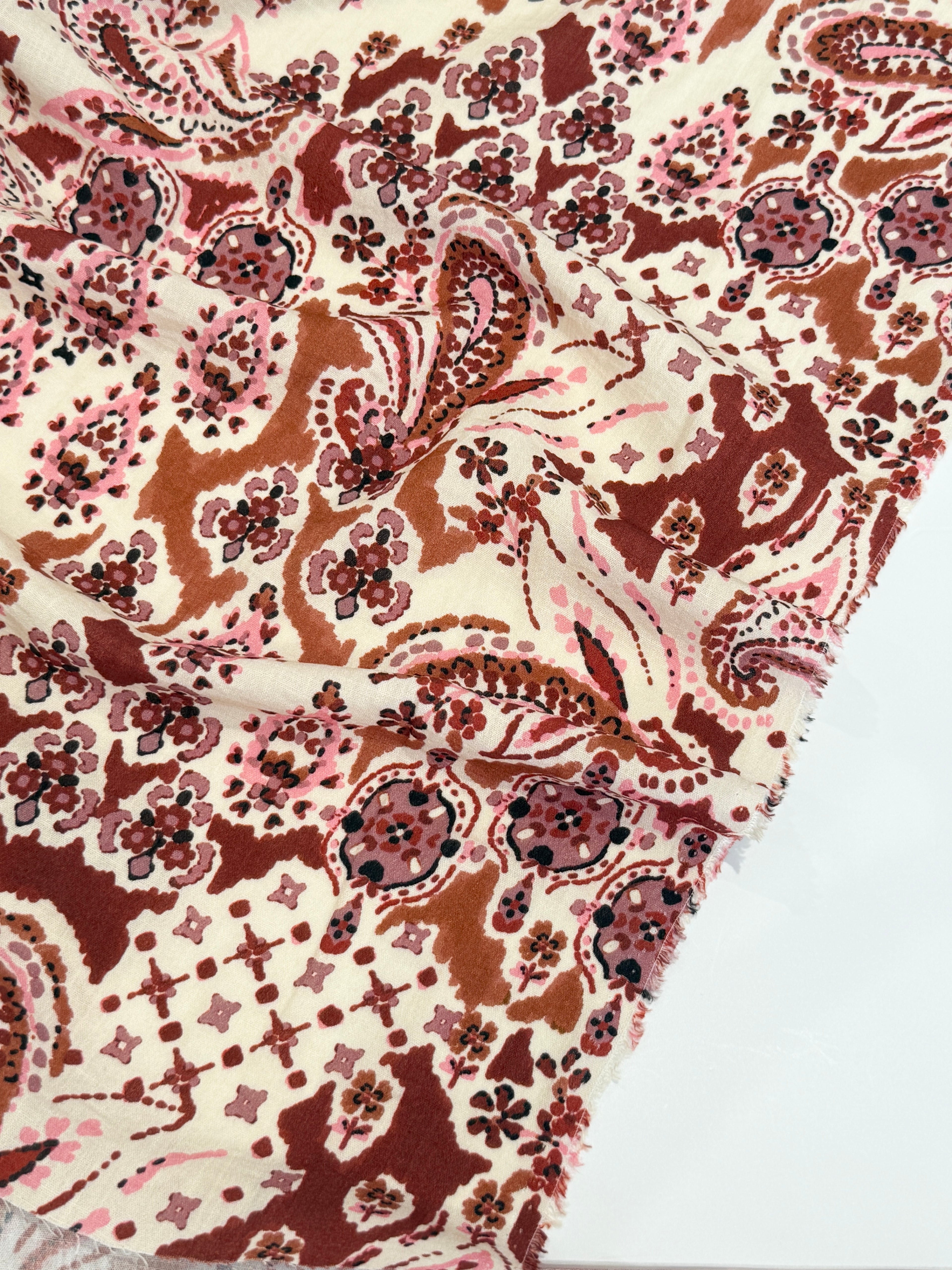 Paisley Viscose Blend Deadstock