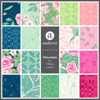 Fairytales Bird Aqua 2/10249T by Tiffany Lauren for Andover Fabrics